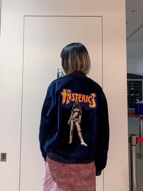 ヒステリックグラマー BAD ASS MAMA刺繍 別珍　スカジャン　ブルゾン BAD ASS MAMA刺繍 別珍スカジャン（ブルゾン）｜HYSTERIC GLAMOUR