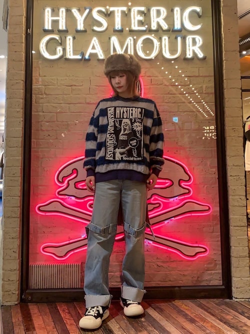 ボンテージデニムパンツ