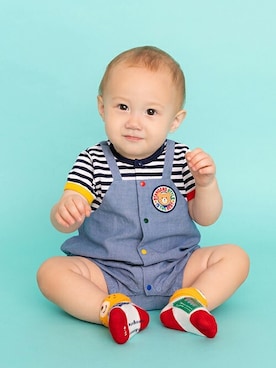 ミキハウス ホットビスケッツ店さん(キッズ・72cm)の冬コーディネート