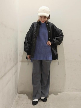 earth music&ecology officialさん（レディース・150cm）の冬コーディネート