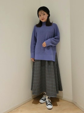 earth music&ecology officialさん（レディース・153cm）の冬コーディネート