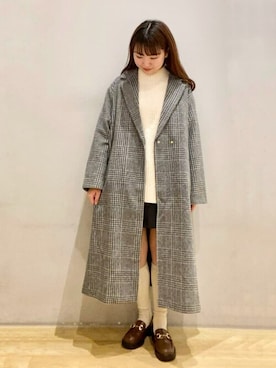 earth music&ecology officialさん（レディース・156cm）の冬コーディネート