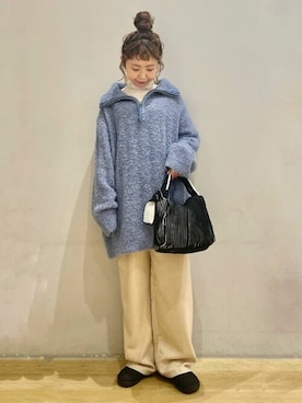 earth music&ecology officialさん（レディース・154cm）の冬コーディネート