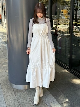 earth music&ecology officialさん（レディース・165cm）の冬コーディネート