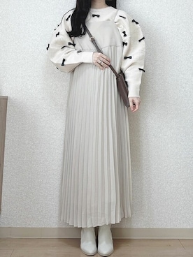 earth music&ecology officialさん（レディース・158cm）の冬コーディネート