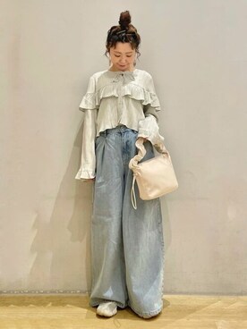 earth music&ecology officialさん（レディース・154cm）の春コーディネート