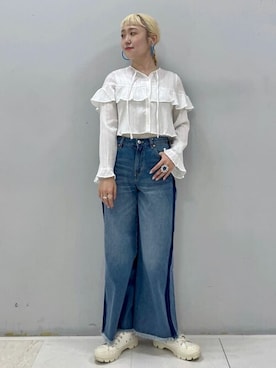 earth music&ecology officialさん（レディース・167cm）の春コーディネート