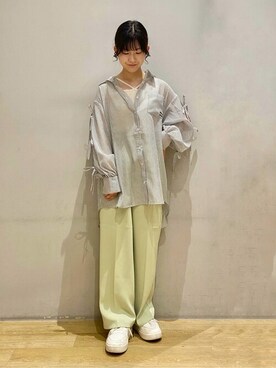 earth music&ecology officialさん（レディース・156cm）の春コーディネート