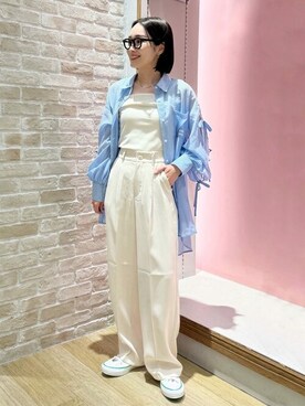 earth music&ecology officialさん（レディース・155cm）の春コーディネート