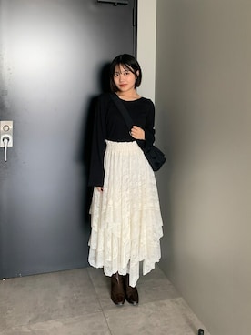 earth music&ecology officialさん（レディース・158cm）の冬コーディネート