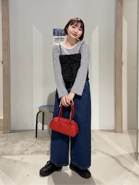 earth music&ecology officialさん（レディース・165cm）の冬コーディネート