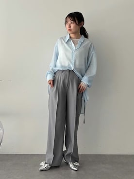 earth music&ecology officialさん（レディース・152cm）の春コーディネート