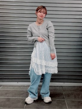 earth music&ecology officialさん（レディース・154cm）の春コーディネート