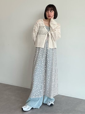 earth music&ecology officialさん（レディース・152cm）の春コーディネート