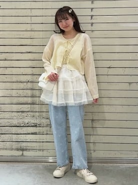 earth music&ecology officialさん（レディース・156cm）の春コーディネート