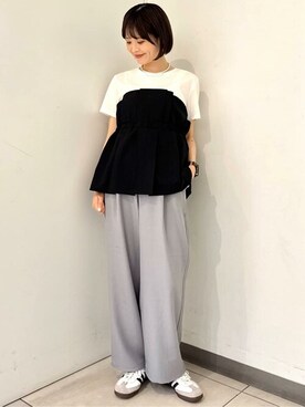 earth music&ecology officialさん（レディース・158cm）の春コーディネート