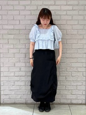 earth music&ecology officialさん（レディース・167cm）の夏コーディネート