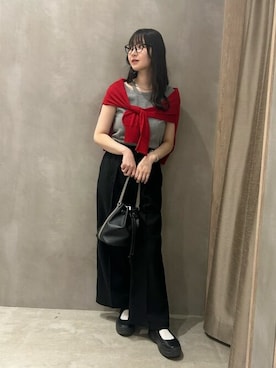 earth music&ecology officialさん（レディース・163cm）の夏コーディネート