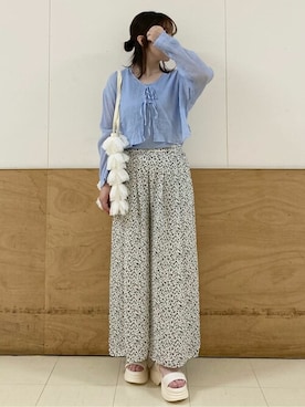 earth music&ecology officialさん（レディース・160cm）の夏コーディネート