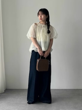 「earth music&ecology（アースミュージックアンドエコロジー）のアイテム」を使った、earth music&ecology officialさん（レディース・152cm）の夏コーディネート