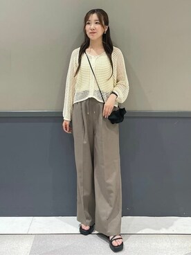 earth music&ecology officialさん（レディース・149cm）の夏コーディネート