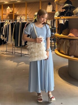 earth music&ecology officialさん（レディース・153cm）の夏コーディネート