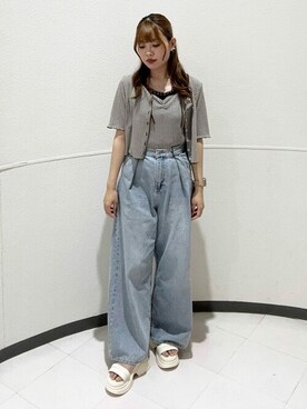 earth music&ecology officialさん（レディース・150cm）の夏コーディネート