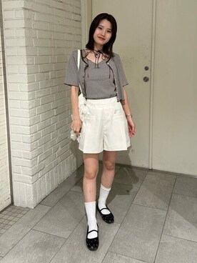 earth music&ecology officialさん（レディース・158cm）の夏コーディネート
