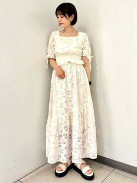 earth music&ecology officialさん（レディース・158cm）の夏コーディネート