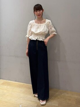 earth music&ecology officialさん（レディース・152cm）の夏コーディネート