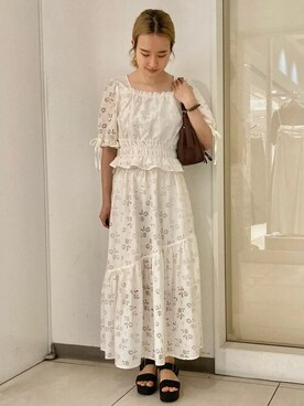 earth music&ecology officialさん（レディース・158cm）の夏コーディネート