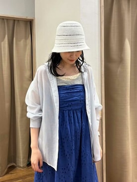 earth music&ecology officialさん（レディース・164cm）の夏コーディネート