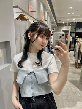 「earth music&ecology（アースミュージックアンドエコロジー）のアイテム」を使った、earth music&ecology officialさん（レディース・163cm）の夏コーディネート
