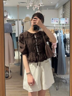 earth music&ecology officialさん（レディース・156cm）の夏コーディネート