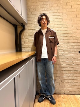 「シャツ 」｜森 拓巳さん（メンズ・175cm）の夏コーディネート