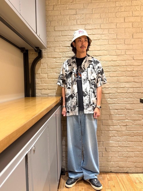 ワイドデニムパンツ