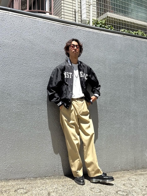1タック ワイドチノパンツ