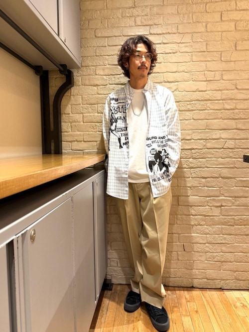1タック ワイドチノパンツ