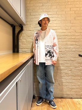 「HYSTERIC GLAMOUR（ヒステリックグラマー）のアイテム」を使った、森 拓巳さん（メンズ・175cm）の夏コーディネート