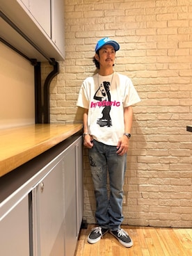 「HYSTERIC GLAMOUR（ヒステリックグラマー）のアイテム」を使った、森 拓巳さん（メンズ・175cm）の秋コーディネート