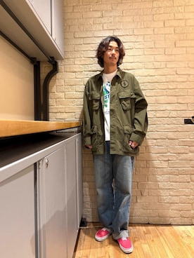 森 拓巳さん（メンズ・175cm）の秋コーディネート