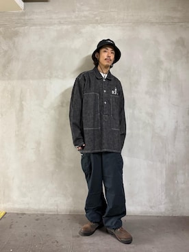 森 拓巳さん（メンズ・175cm）の秋コーディネート