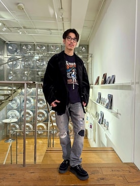 森 拓巳さん（メンズ・175cm）の冬コーディネート