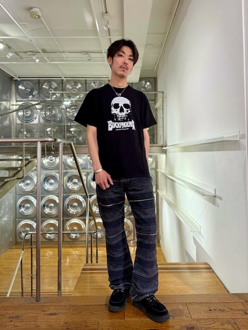 スクラッチフレアデニムパンツ(デニムパンツ)|HYSTERIC GLAMOUR スクラッチフレアデニムパンツ(デニムパンツ)|HYSTERIC GLAMOUR