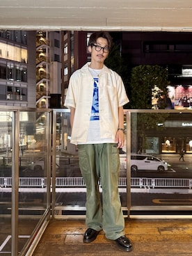 森 拓巳さん（メンズ・175cm）の夏コーディネート