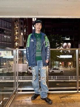森 拓巳さん（メンズ・175cm）の秋コーディネート
