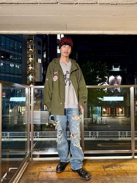 森 拓巳さん(メンズ・175cm)の秋コーディネート