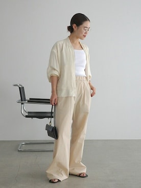 「AP STUDIO（エーピーストゥディオ）のアイテム（その他アウター）」を使った、STAFF.Oさん（レディース・156cm）の春コーディネート
