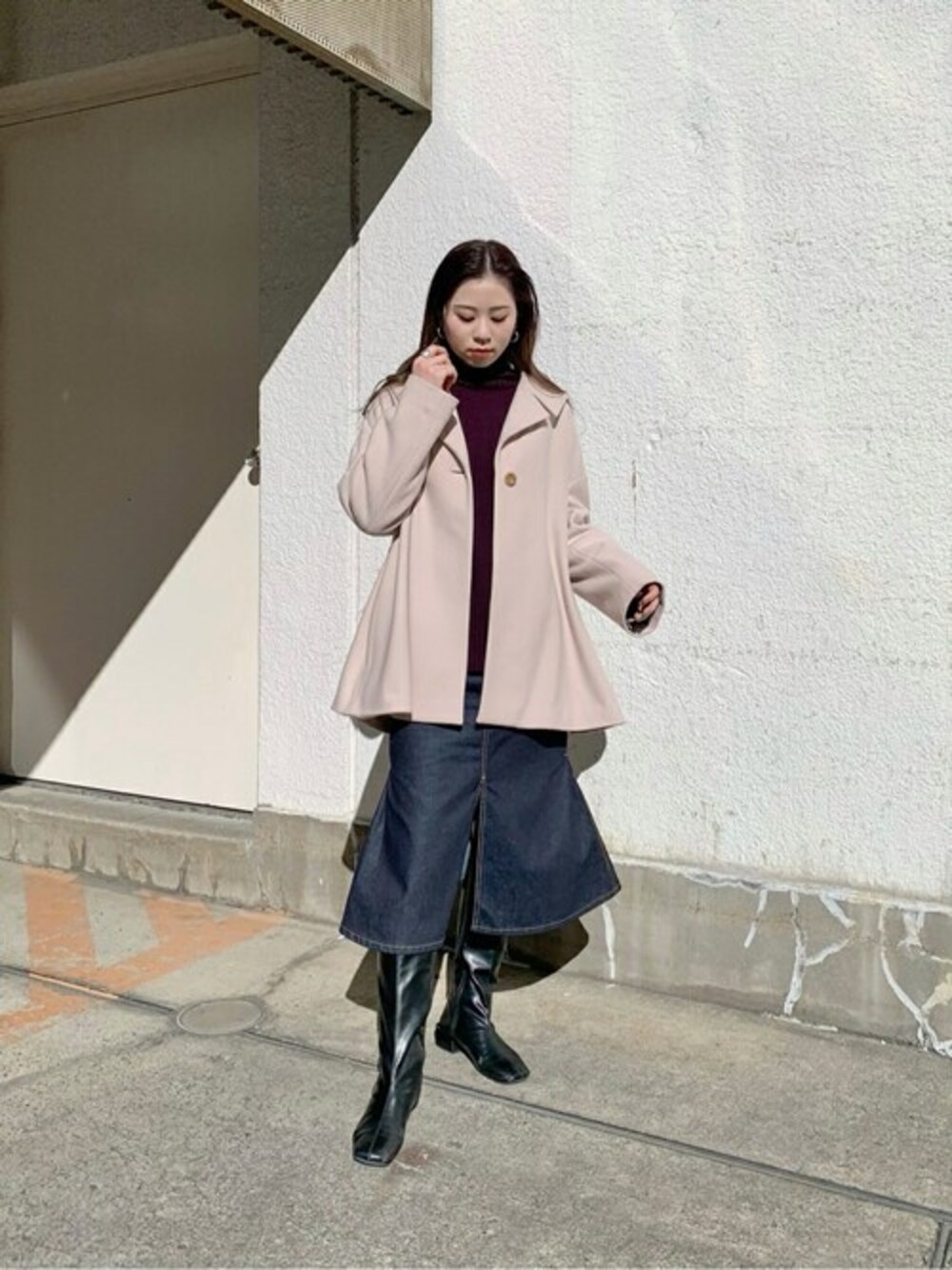 ELIN（エリン）の「【ELIN(エリン)】メルトン1Bコート（チェスター