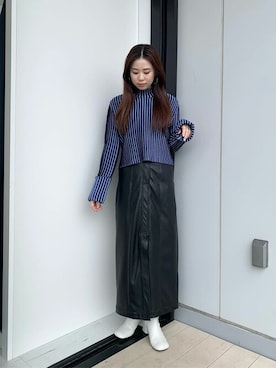 「#秋コーデ」｜「アイテム（ブーツ）」を使った、坂田 円香 Sakata Madokaさん（レディース・162cm）の秋コーディネート